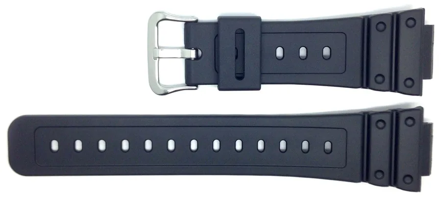 Japan Watch Parts product photo of the black Casio 5600-series G-Shock replacement strap, part 10512401.